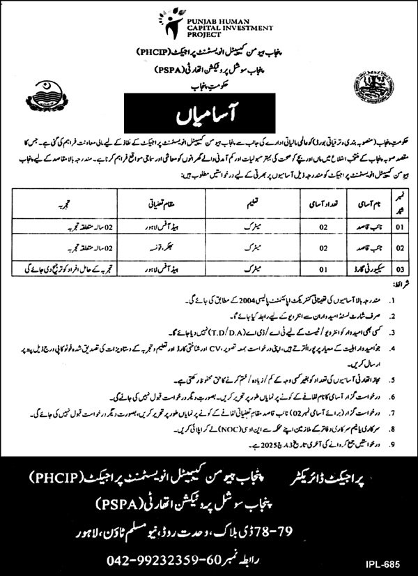Punjab Human Capital Investment Project